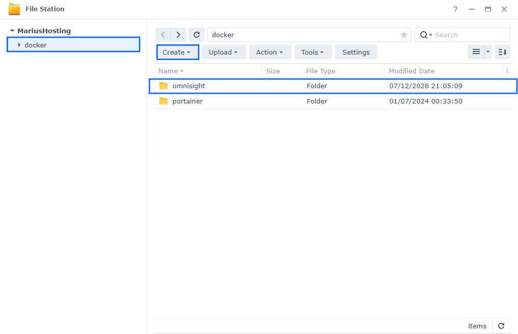 OmniSight Synology NAS Set up 2
