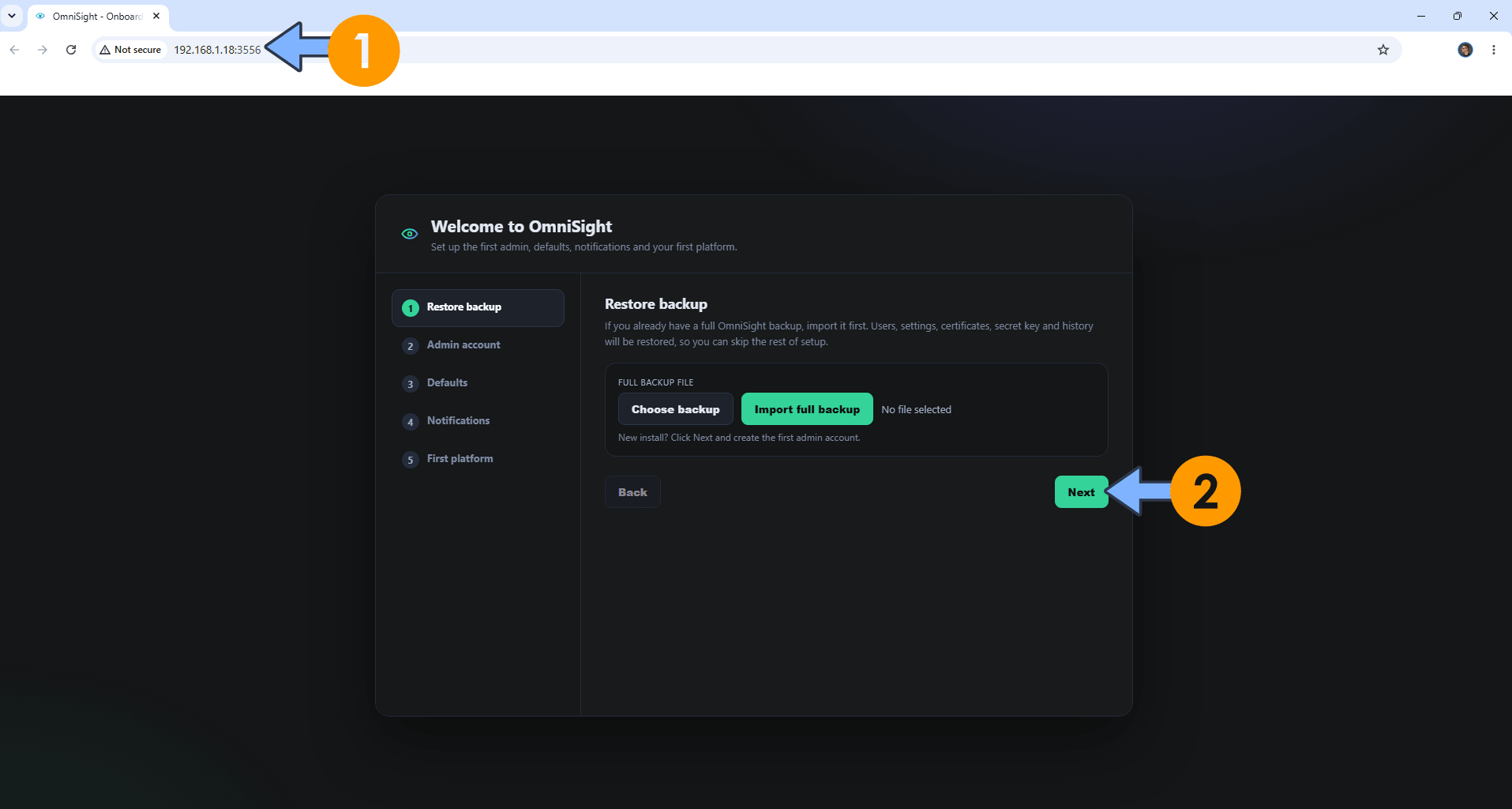 OmniSight Synology NAS Set up 5