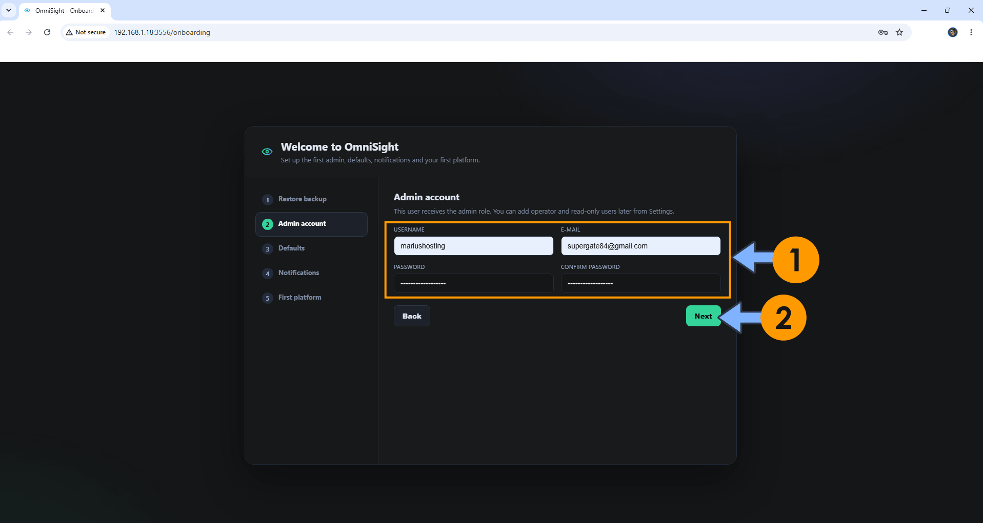 OmniSight Synology NAS Set up 6