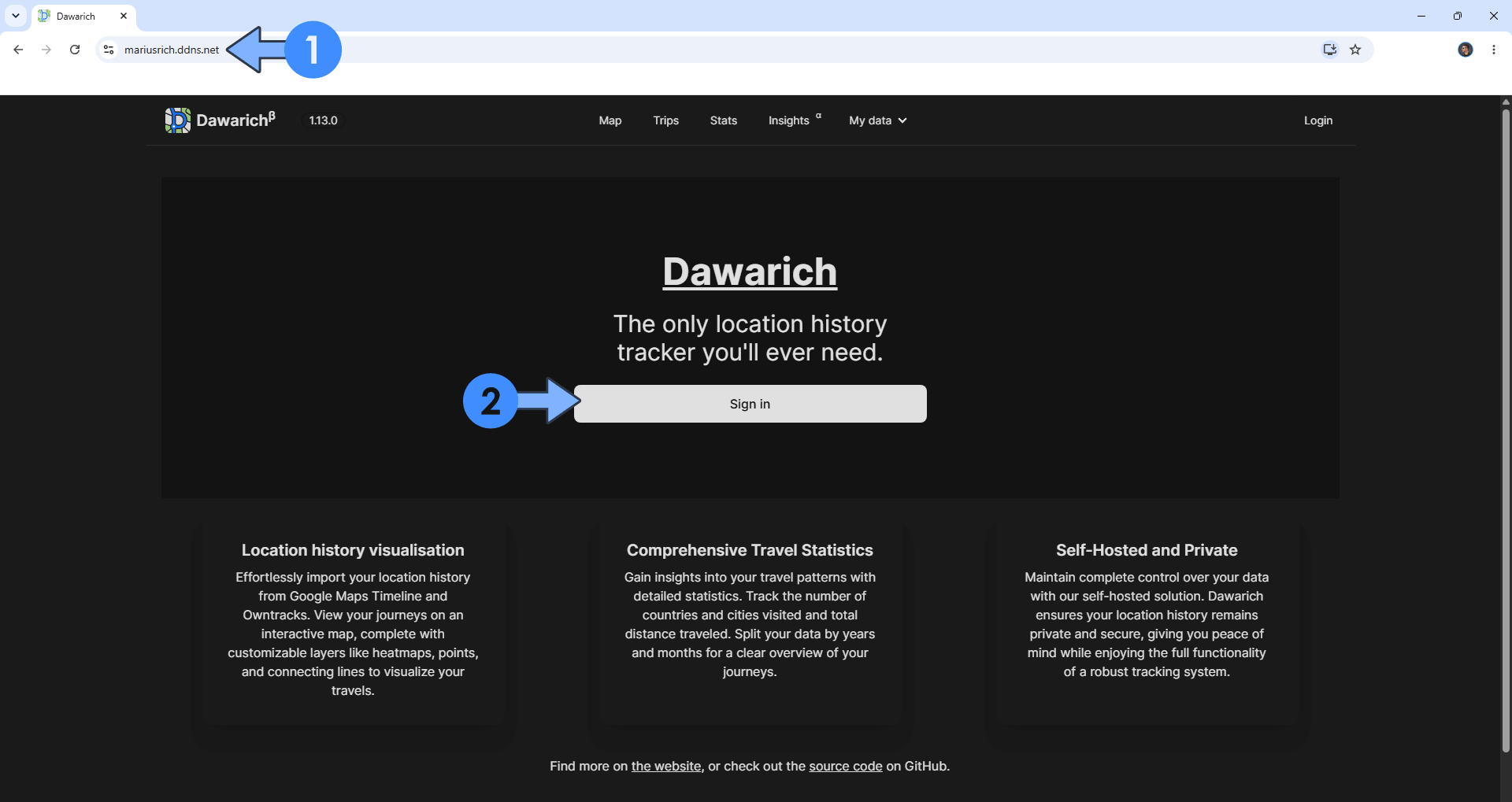 Dawarich UGREEN NAS Set up 9
