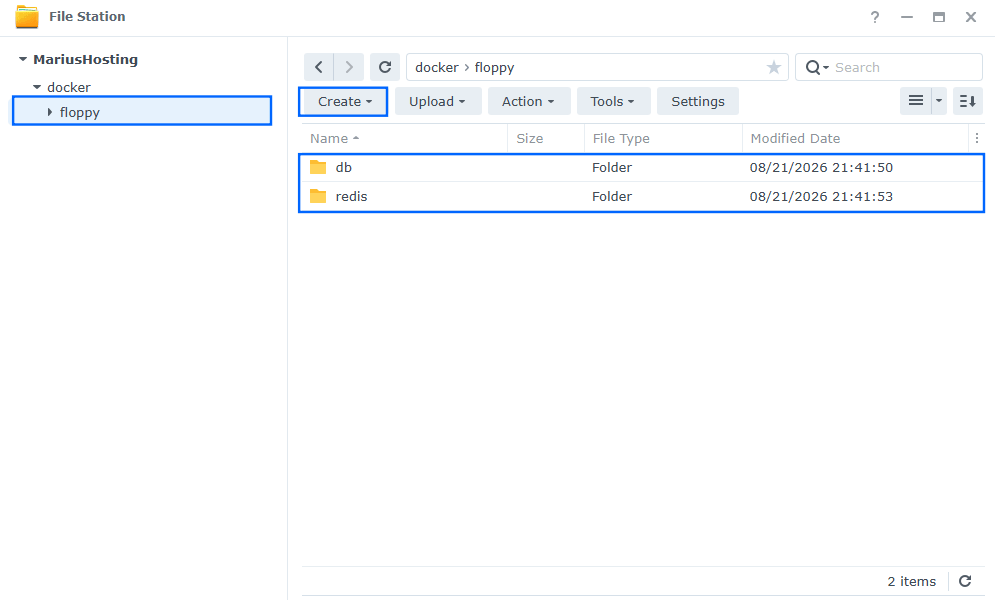 Floppy Synology NAS Set up 2