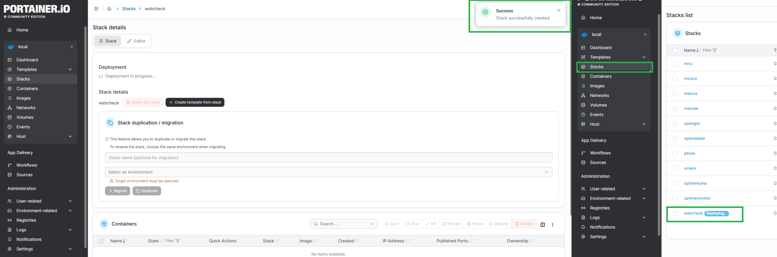 Portainer 2.45 changes