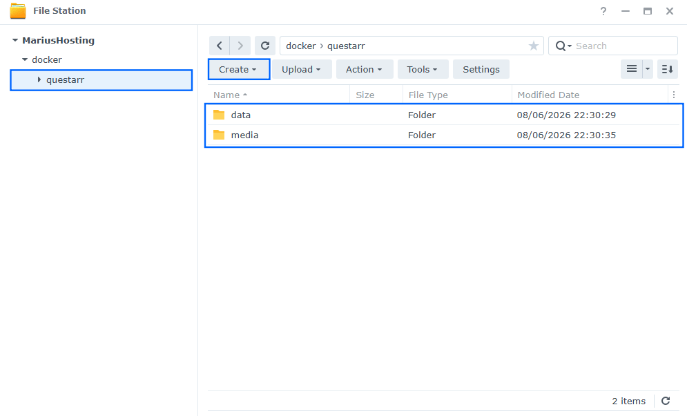 Questarr Synology NAS Set up 2