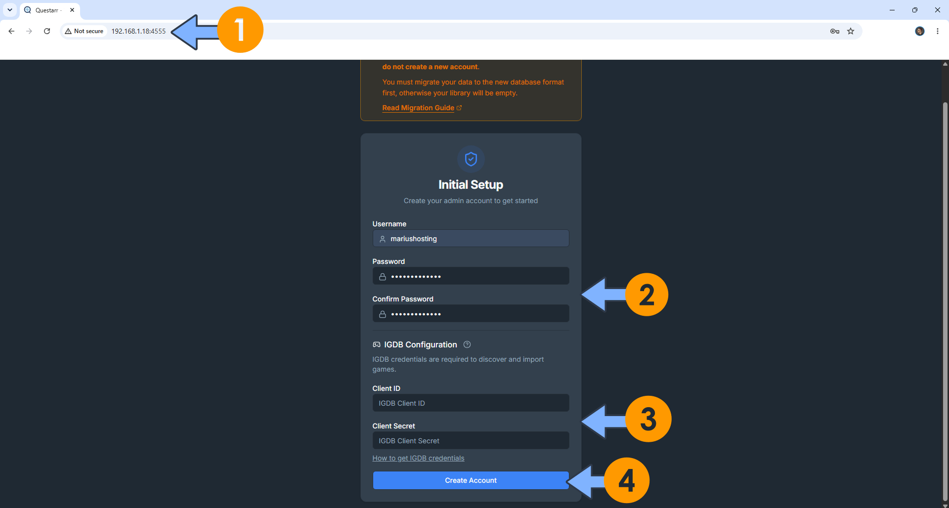 Questarr Synology NAS Set up 5