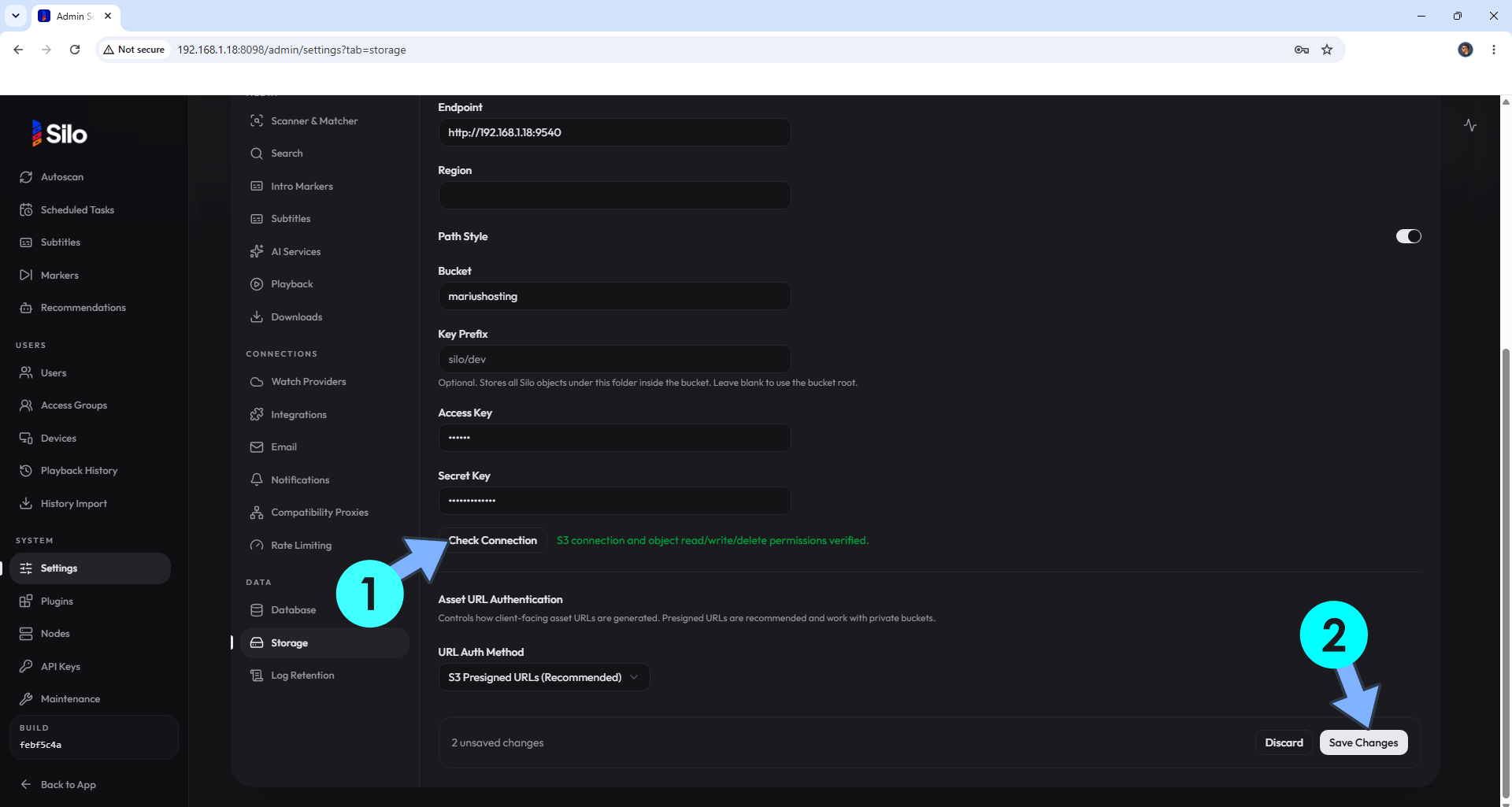 Silo Server Synology NAS Hardware Transcoding Set up 19