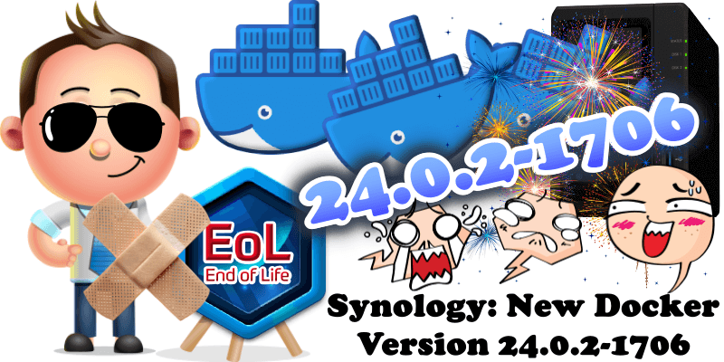 Synology New Docker Version 24.0.2-1706