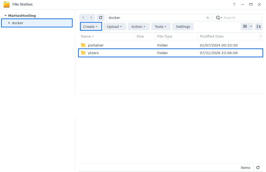 YT Zero Synology NAS Set up 1