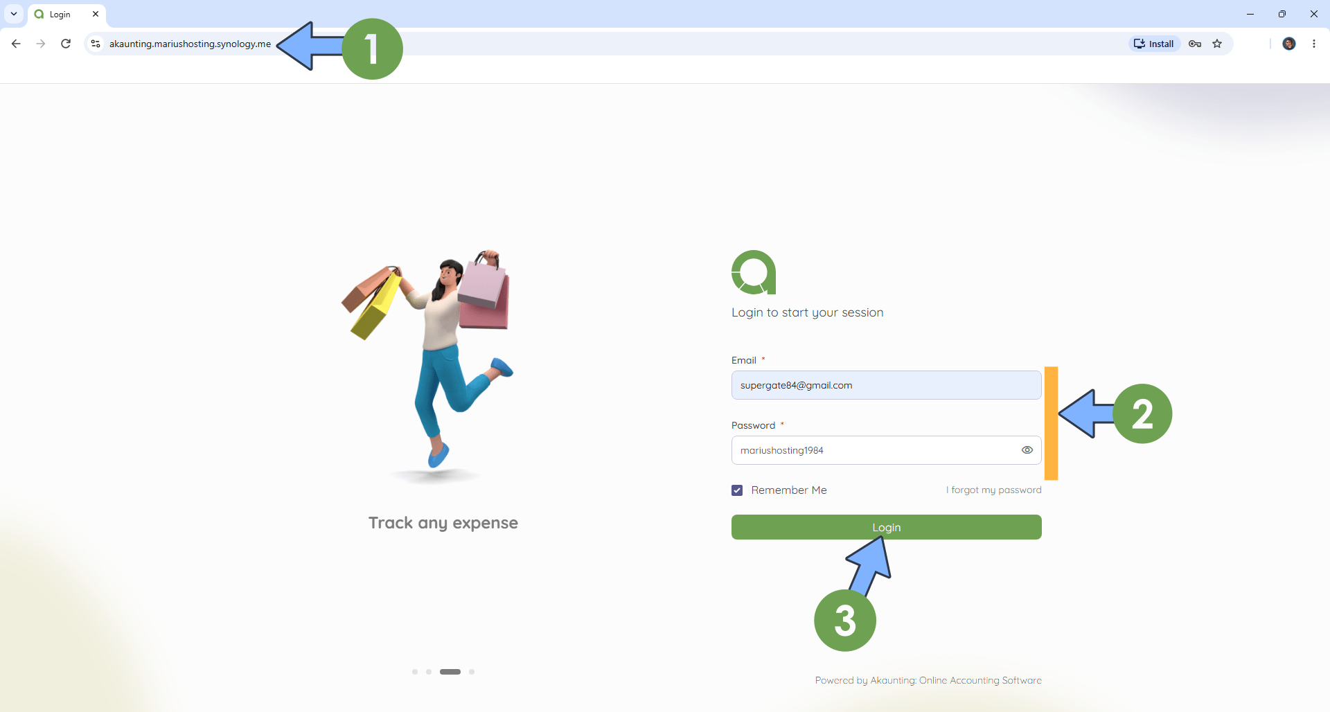 Akaunting Synology NAS Set up 10