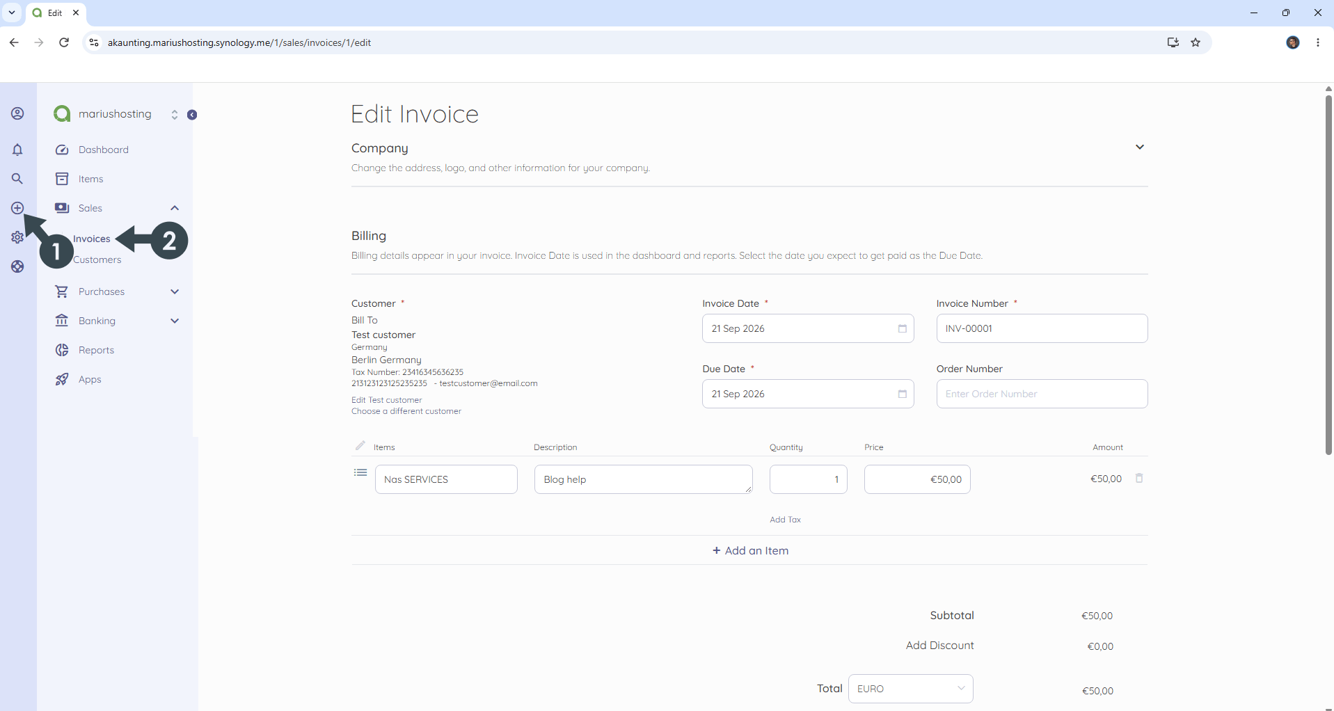 Akaunting Synology NAS Set up 18