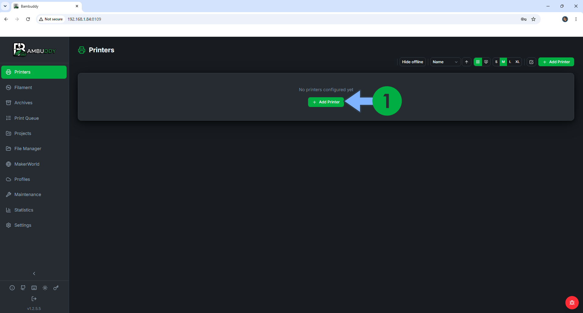 Bambuddy Asustor NAS Set up 7