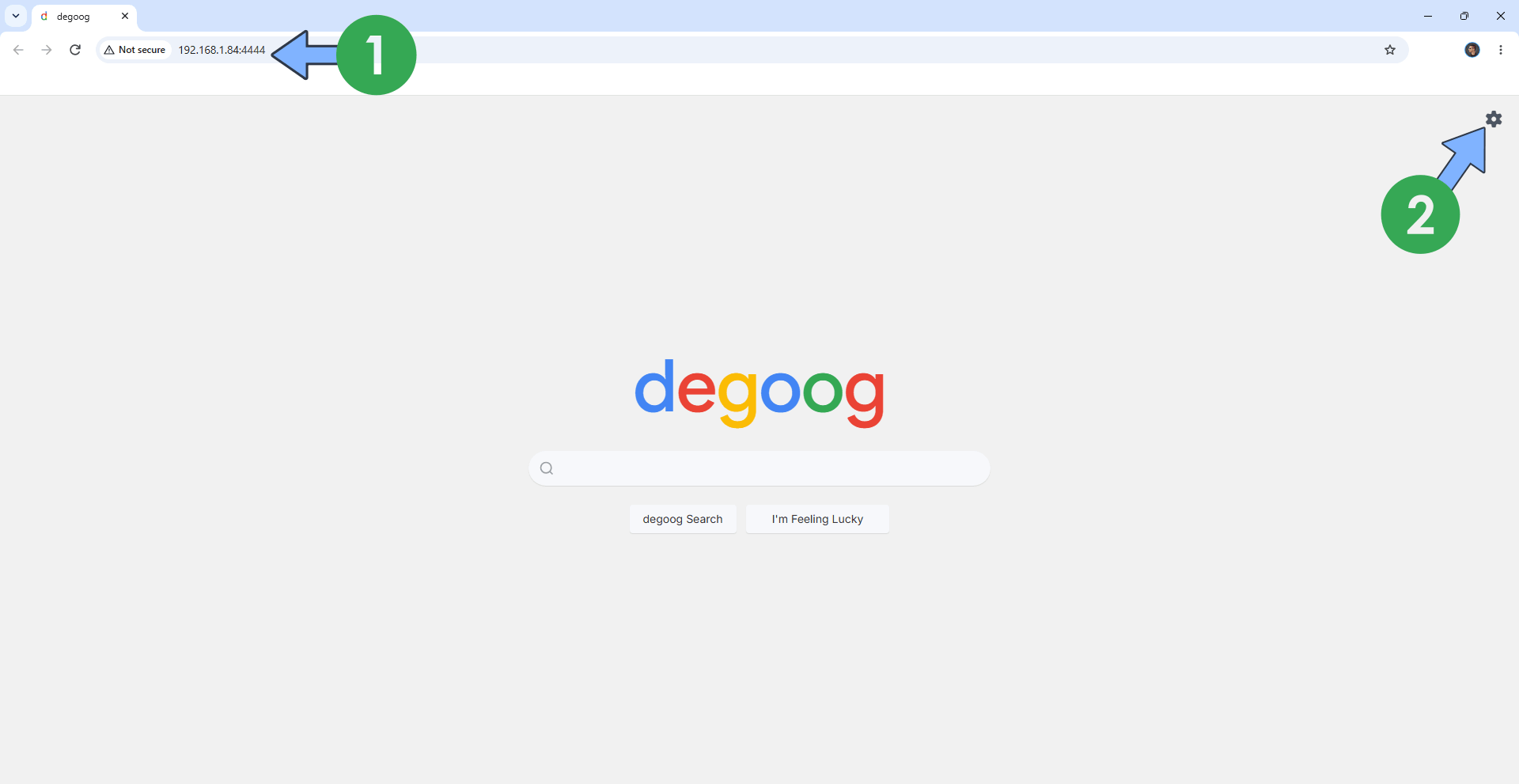 Degoog Asustor NAS Set up 4