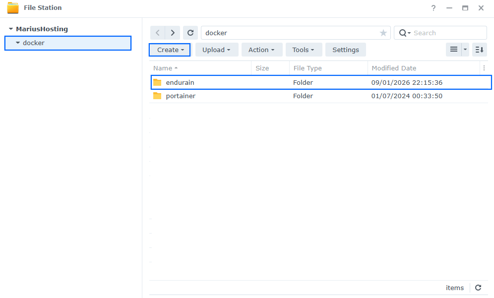 Endurain Synology NAS Set up 6