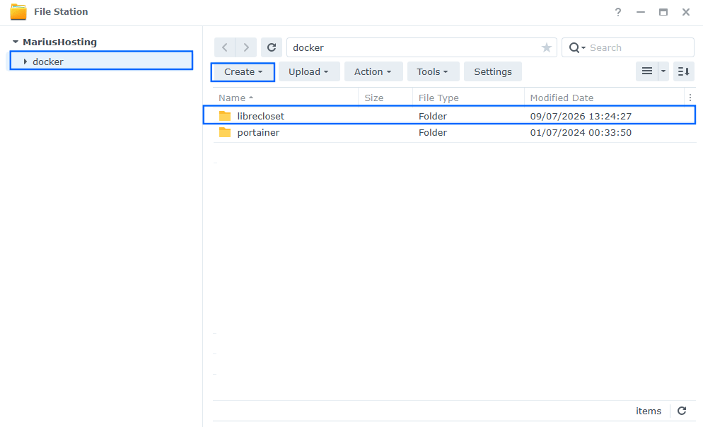 Libre Closet Synology NAS Set up 1