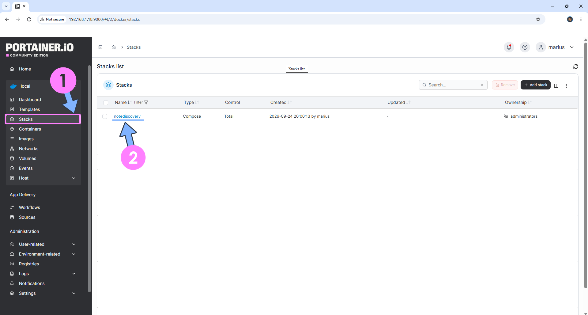 Move Containers From Portainer To Dockhand Synology and UGREEN NAS 1