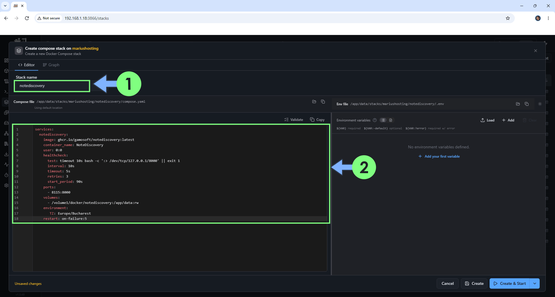 Move Containers From Portainer To Dockhand Synology and UGREEN NAS 4