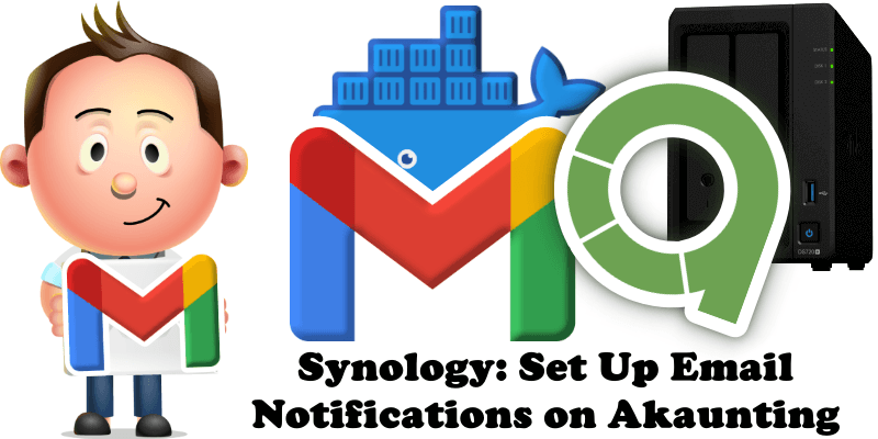Synology Set Up Email Notifications on Akaunting