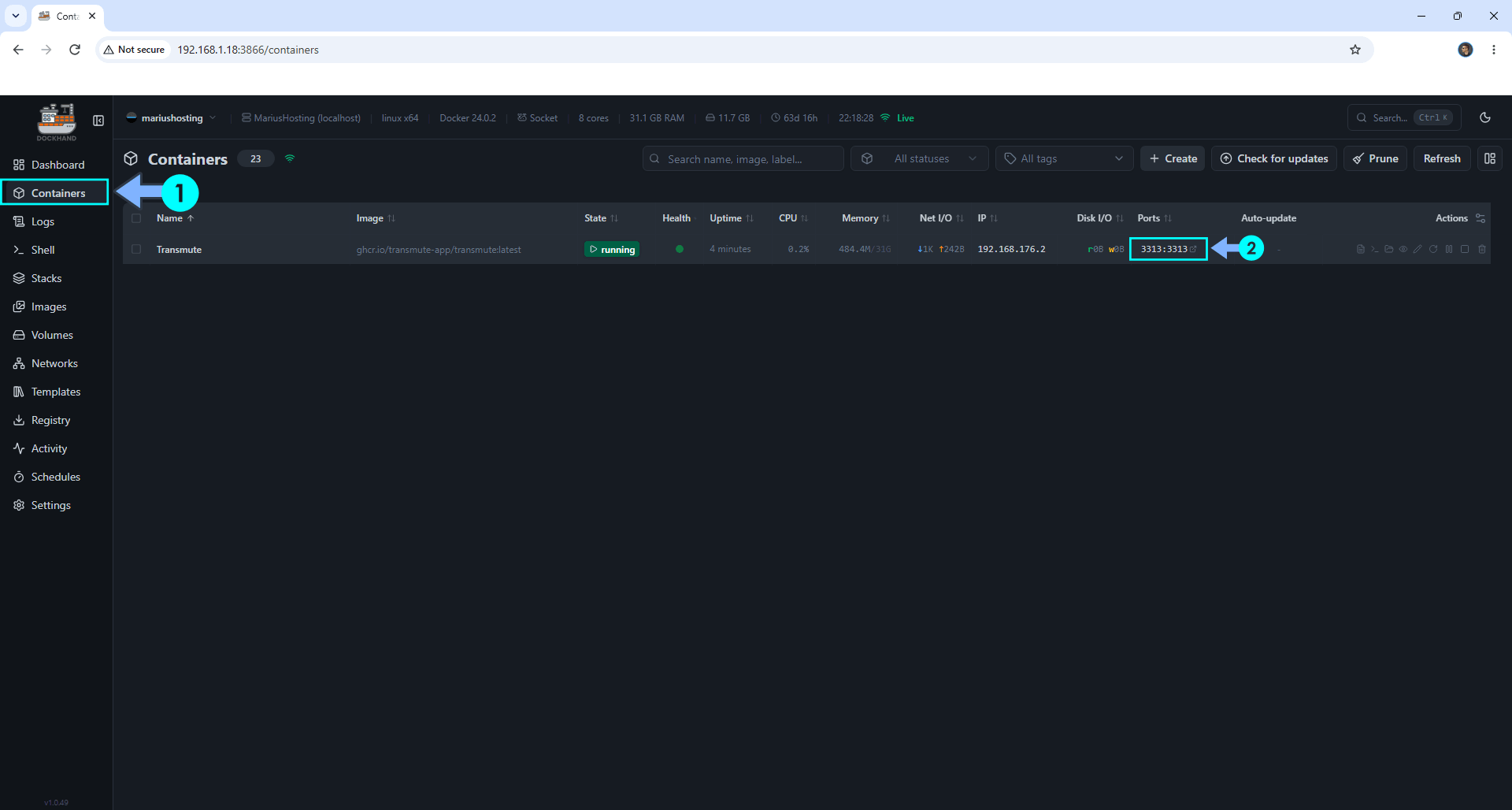 Transmute Synology NAS Set up 3