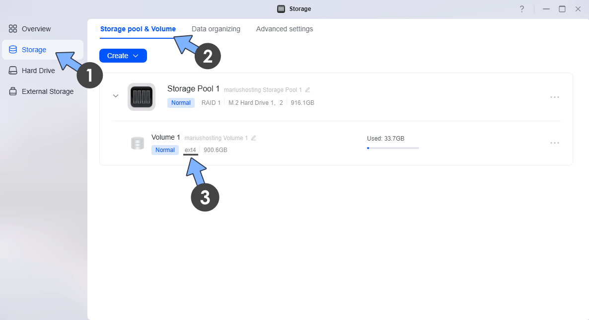 UGREEN NAS EXT4 VS BTRFS 2