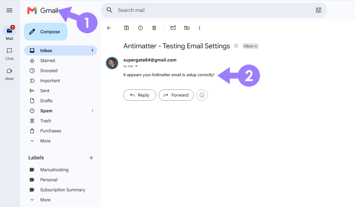Antimatter Email Notification Set up 3 new 2027