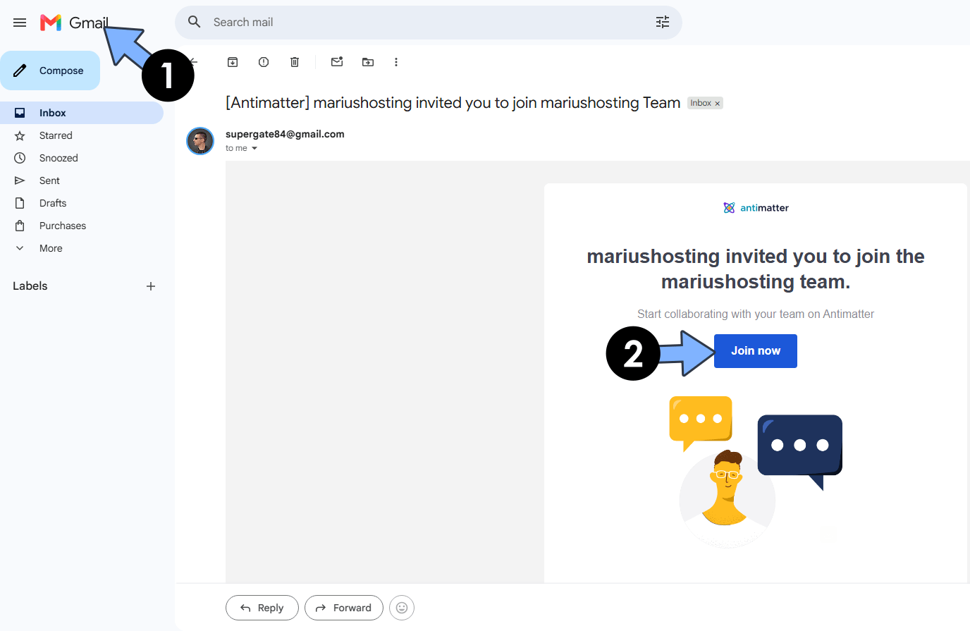 Antimatter Email Notification Set up 5