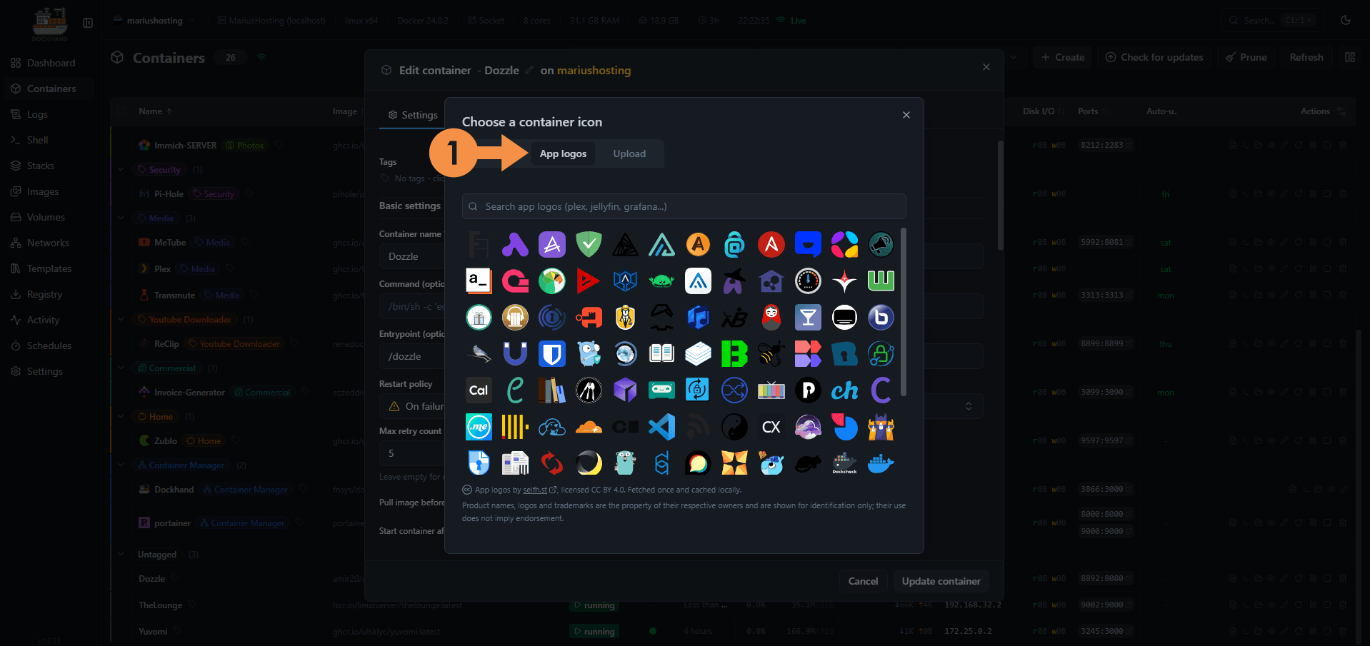 Dockhand NAS 6 Tags & Icons