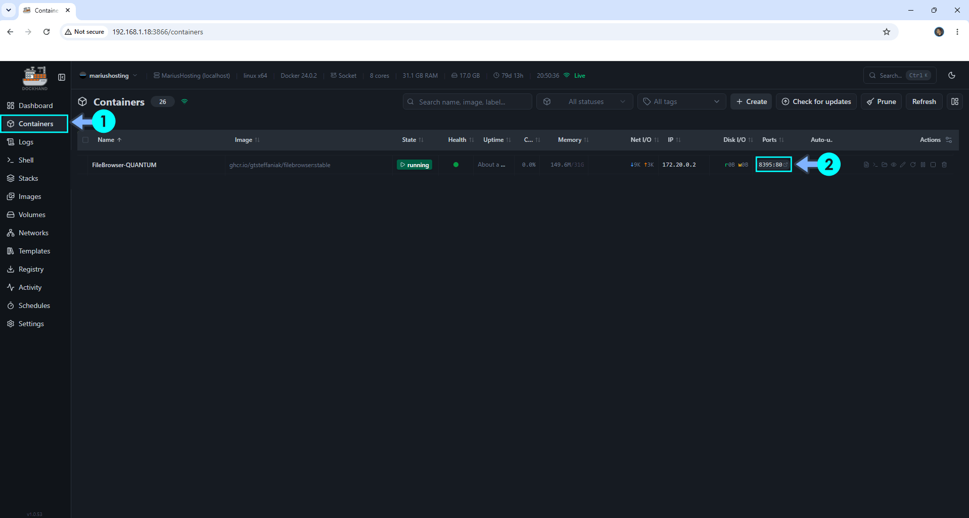 FileBrowser Quantum Synology NAS Set up 4