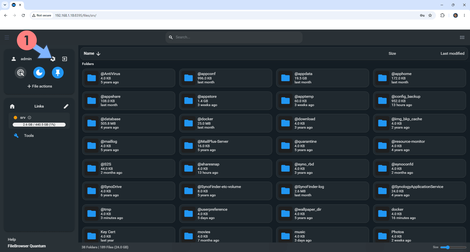 FileBrowser Quantum Synology NAS Set up 6 new 2027