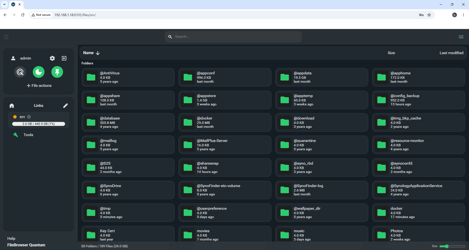 FileBrowser Quantum Synology NAS Set up 8