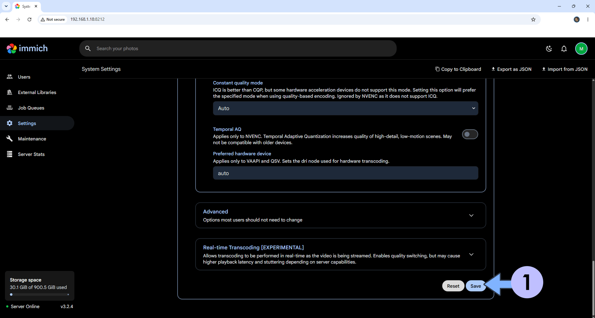 Immich UGREEN NAS GPU Acceleration Setup 20