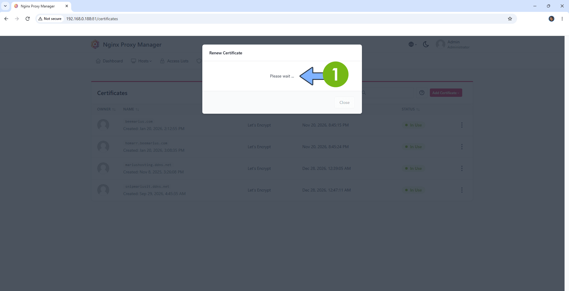 Nginx Proxy Manager Renew SSL Certificate 2