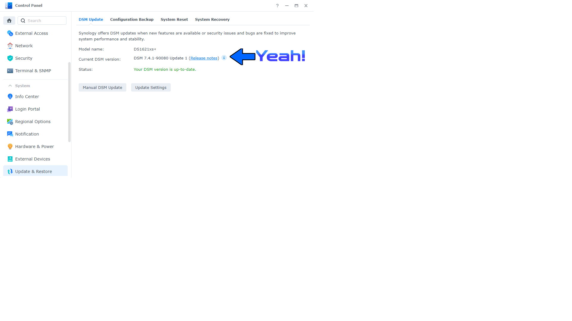 Synology DSM 7.4.1-90080-1 Update 1 3