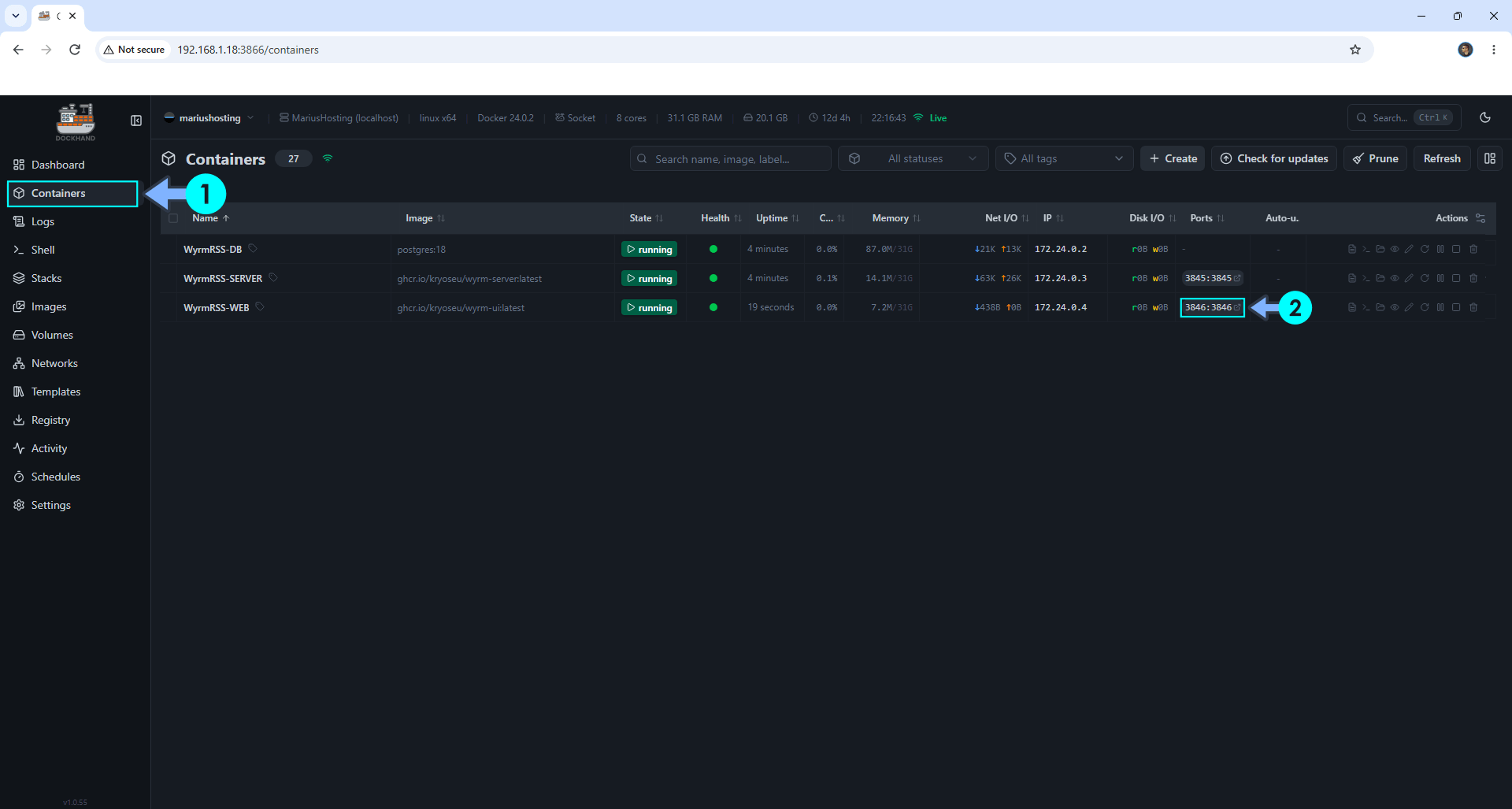 WyrmRSS Synology NAS Set up 4