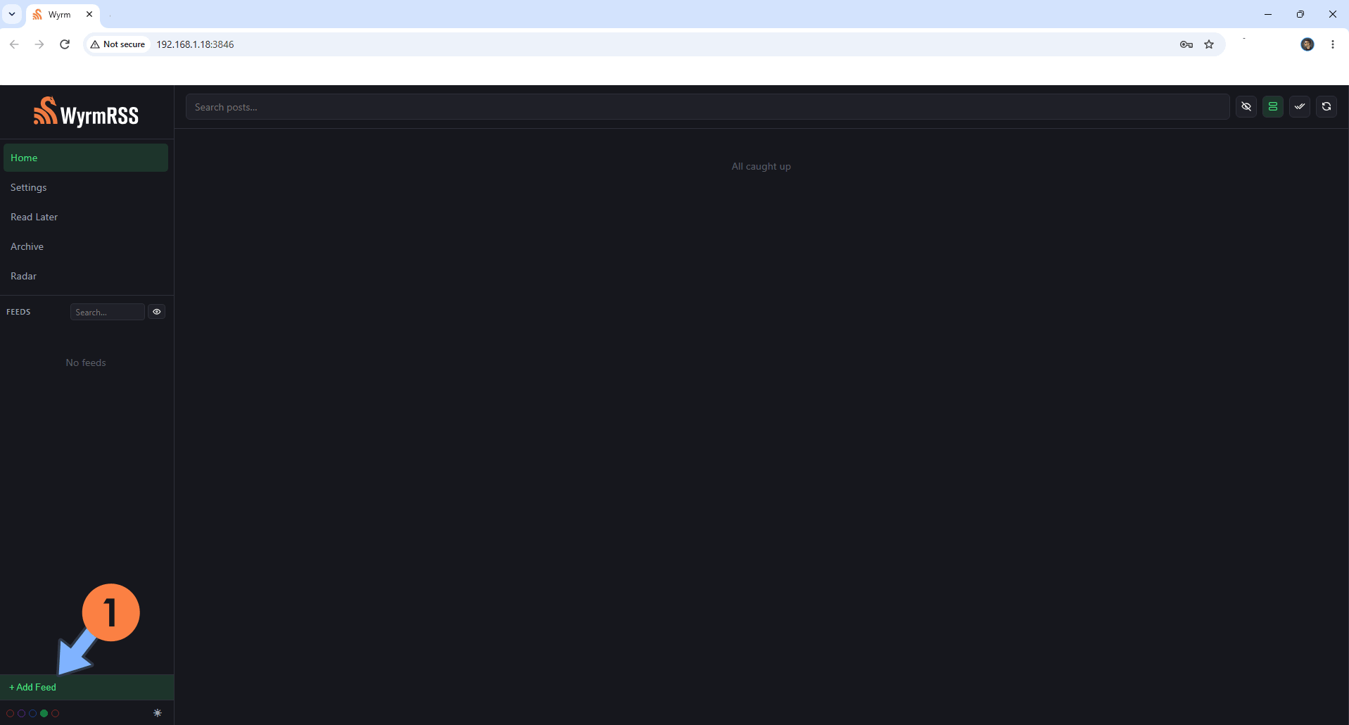 WyrmRSS Synology NAS Set up 6