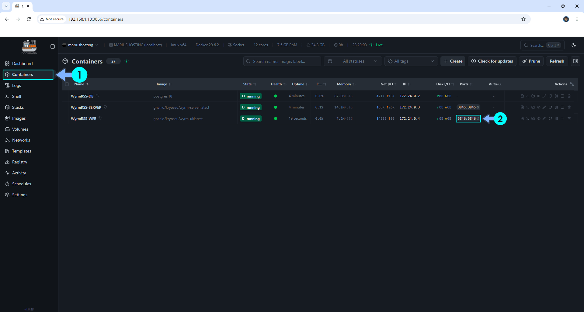 WyrmRSS UGREEN NAS Set up 4