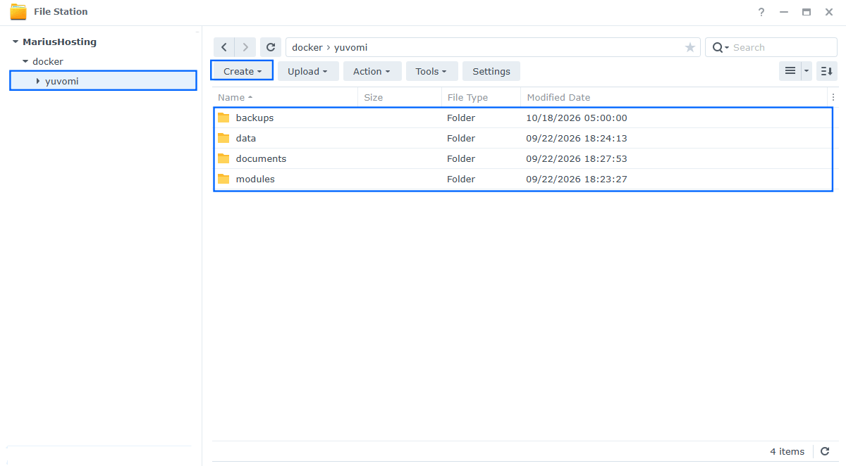 Yuvomi Synology NAS Set up 2